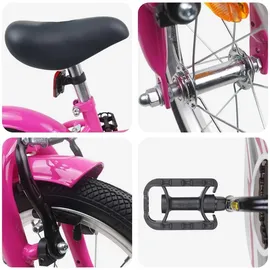 vidaXL Kinderfahrrad 14 Zoll rosa/pink