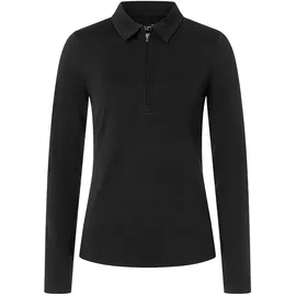 super.natural LUX Zip Polo schwarz XL