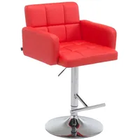 CLP Barhocker Los Angeles rot/chrom