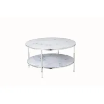 SalesFever Couchtisch Tischplatten in Marmoroptik weiß
