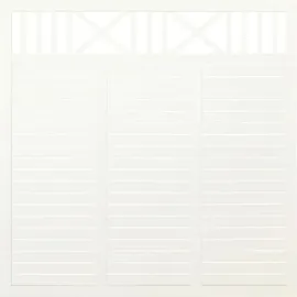 Plus Holz Sichtschutzzaun Nostalgi 180 x 180 cm Weiß