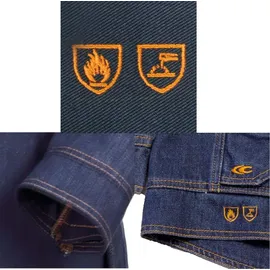 COFRA Schweißerjacke, flammhemmend 100% Denim-Baumwolle 52