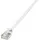 Logilink CQ9021S RJ45 Patchkabel CAT 6a U/FTP 0.50m Weiß extrem dünn, Flammwidrig, Flexibel, Folienschirm, Halogenfrei, mit