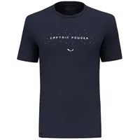 Salewa Pure Snow Cptn Dry Kurzarm-t-shirt - Navy Blazer