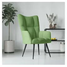 vidaXL Relaxsessel 61 x 96 x 66 cm Hellgrün Samt