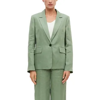 s.Oliver Damen Indoor-Blazer – Leinen, antailliert, Reverskragen - 40