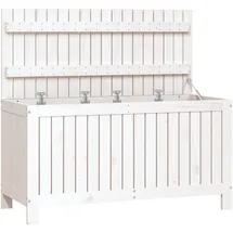 vidaXL Gartentruhe 115 x 49 x 60 cm Weiß