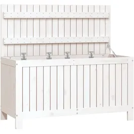 vidaXL Gartentruhe 115 x 49 x 60 cm Weiß