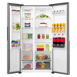 Gorenje NRS917E41X Side-by-Side (544 l, 1786 mm hoch, Grau)