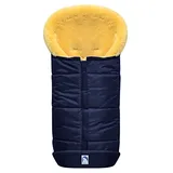 Heitmann-Felle Premium Lammfellfußsack Eisbärchen marine
