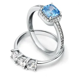 Morellato Ring blau / silber 56