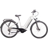 Saxonette E-Bike SAXONETTE "Quantum Sport" E-Bikes Gr. 50 cm, 28 Zoll (71,12 cm), silberfarben E-Bikes Pedelec, Elektrofahrrad für Damen u. Herren, Trekkingrad