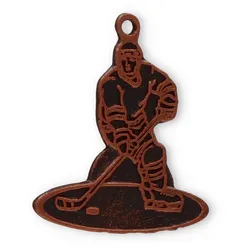 Motivmedaille Eishockey bronzefarben