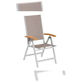 Merxx Naxos Klappsessel 68 x 58,5 x 110,5 cm grau klappbar