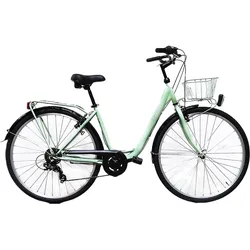 City Bike 28 Zoll Cloot Relax elektrischgrün M/L