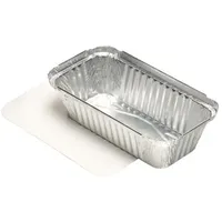 Papstar Starpak Aluschalen + Einlegedeckel, PE-beschichtet eckig 0,7 l