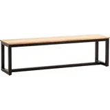 FineBuy FineBuy, Sitzbank, Akazie Massivholz Industrial Essbank Loft Bank (40 cm)