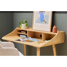 miliboo Schreibtisch Eschenholz beige