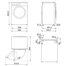 Smeg LBW60IT Waschmaschine (6 kg, 1000 U/min)