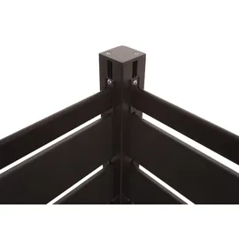 Mendler Mülltonnen-Zaun HWC-K57 130 x 206 cm grau