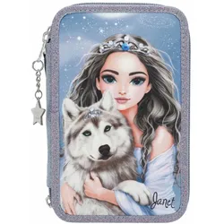 TOPModel 3 Fach Federtasche WOLF