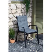 gardenson Niederlehner Auflage 101 x 50 x 6 cm grau/weiß 4 St.