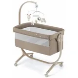 Cam il mondo del bambino CAM Baby Beistellbett Cullami | für 0-9 kg | Braun | 8-fach höhenverstellbar - Braun
