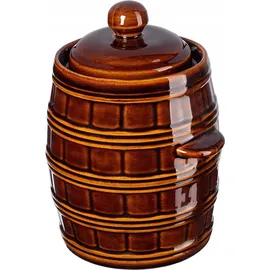 Kadax Gärbehälter "Helios", Keramiktopf mit Wasserrinne und Deckel, 25 L