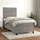 vidaXL Boxspringbett 100 x 200 cm Hellgrau