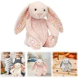 NEU JellyCat Blossom Blush Hase Kirschblute Tuch Kaninchen Pluschtier 31cm Kinder