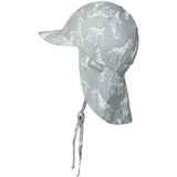 STERNTALER - Schirmmütze GIRAFFE mit Nackenschutz in blaugrau, Gr.47