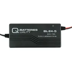 Q-Batteries BL 24-5 Ladegerät XLR-Stecker für Bleiakkus 24V - 5A Ladestrom IU0U ...