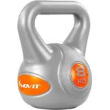 MOVIT Kettlebell Kettlebell STYLISH, Kugelhantel, (Hantel), Stylisch grau 8 kg