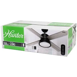 Hunter Loki 132 cm Deckenventilator Schwarz