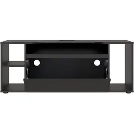 Forte Tezaur Media-Board 120 cm Schwarz Spanplatte
