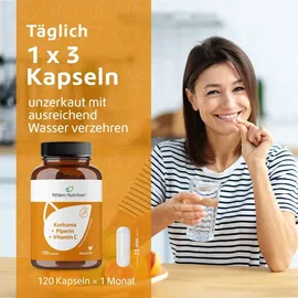 r(h)ein nutrition & health gmbh Kurkuma 95% Curcumin + Piperin + Vitamin C vegan