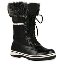 VAN HILL Damen Winterstiefel in Schwarz