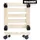 Wagner-System WAGNER Pflanzenroller PALETTI 29 x 29 x 8 cm für Innenbereich, Kiefer natur I Blumenroller aus FSC®-zertifiziertem Massivholz I Kübelroller aus Holz I Tragkraft 100 kg - 20003701