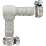 tecuro Schlauchverbinder 90° Winkel Ø 27 mm weiß