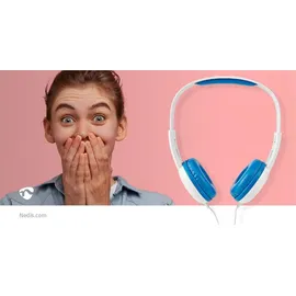 Nedis On-Ear Kopfhörer Blau