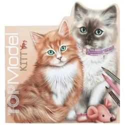 Depesche Malvorlage Top Model Kitty Katzen Malbuch Buch inkl. Sticker Ausmalbuch (1-St)