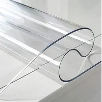 Transparent/mattierte Schreibtischunterlage, weich, langlebig, wasserdicht, hitzebeständig, Schreibunterlage, rutschfest, transparent, PVC, Schreibtischschutz für Büro/Zuhause, transparent, 60 x 40 cm
