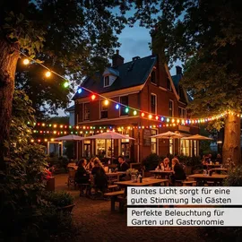 SPICELITE LED-Lichterkette spritzwassergeschützt 50 m Weiß