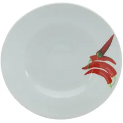Pastateller KRÄUTER CHILI - weiß