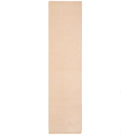 Snapstyle Trend Velours Läufer Teppich, Joy Beige, 100x100cm