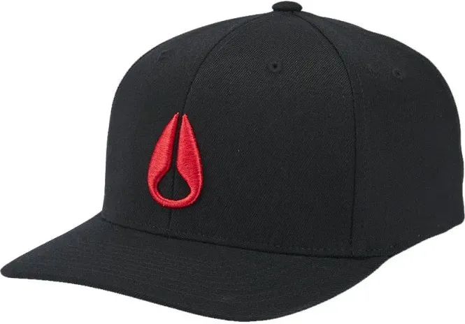 NIXON DEEP DOWN FLEXFIT Cap 2026 black/red - S/M
