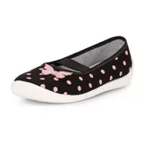 Ladeheid Kinder Mädchen Hausschuhe LARW008 (Schwarz Punkte, 27 EU) - 27