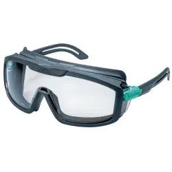uvex i-guard planet Schutzbrille, chemikalienbeständig, kratzfest 9143296 , Farbe: anthrazit / türkis