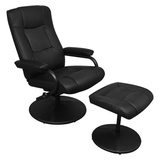 DOTMALL Relaxsessel (Set, 2-St., 1 x Relaxsessel; 1 x Hocker), Rückenlehne verstellbar schwarz