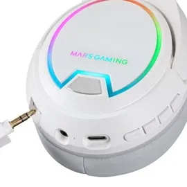 Mars Gaming MHW-100, Weiße kabellose Gaming-Kopfhörer